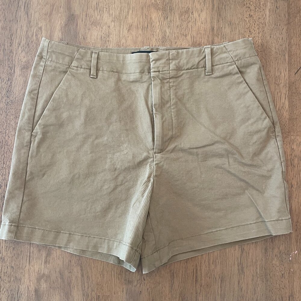 Banana Republic Factory Authentic Chino Shorts, Khaki Tan, Size 10